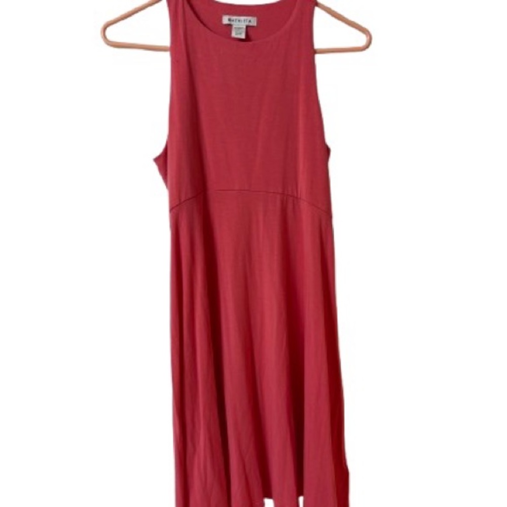 Athleta Sleeveless Coral Midi Dress